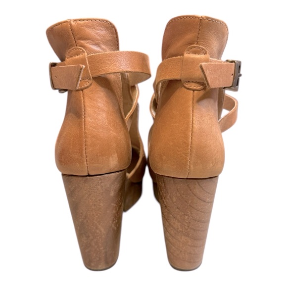 Tan Women's Strappy Heeled Sandals - Picture 8 of 16